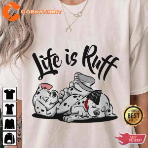 Disney Magic Kingdom 101 Dalmatians Life Is Ruff T-Shirt