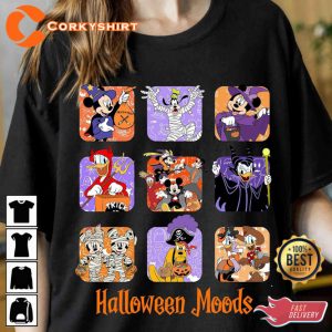 Disney Mickey And Friends Characters Halloween T-Shirt