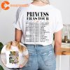 Disney Princess Eras Tour 2023 Merch Double-Sided Shirt Disney Princess Characters Girl Trip Disney Princess T-Shirt