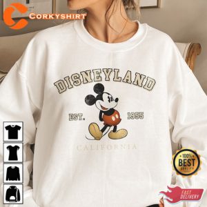 Disneyland 1955 Sweatshirt Mickey Mouse Shirt