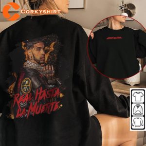Double Sided Anuel AA 2023 Graphic Hip Hop Rap T-Shirt