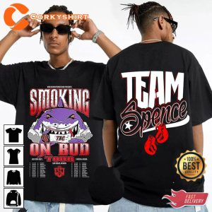 Double Sided Errol Spence Jr Smoking On Bud Tour 2023 T-Shirt