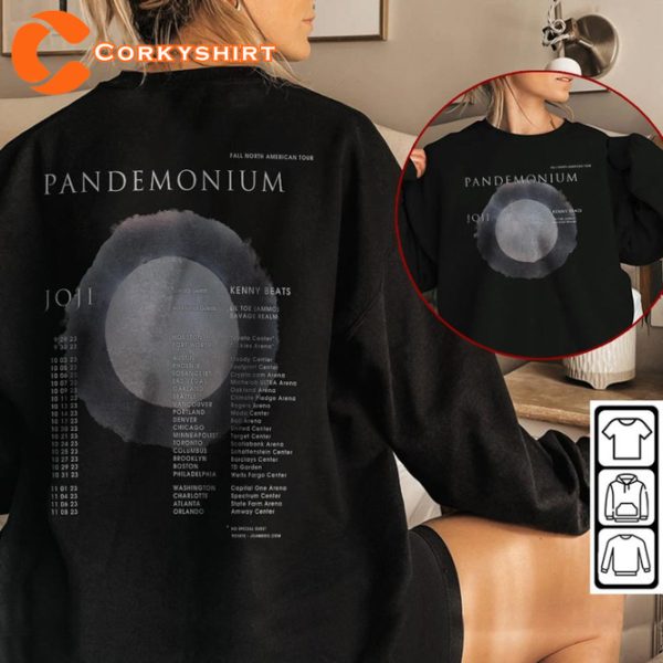 Double Sided Joji Pandemonium Hip Hop Rap T-Shirt