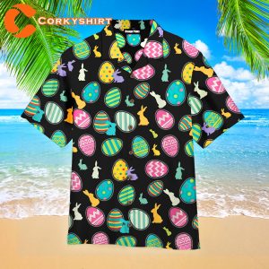 Easter Day Bunny Pattern Hawaiian Shirt For Men Women