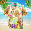 Easter Day Funny Rabbit Eggs Hawaiian Shirt For Men Women