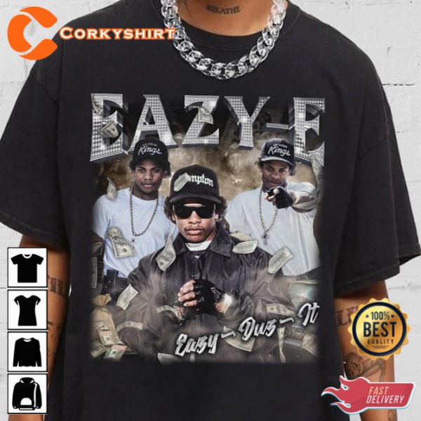 Eazy E Rap Hiphop Streetwear Unisex Fans Gift T-Shirt