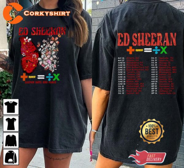 Ed Sheeran The Mathematics Tour Customized for True Fans Unisex T-Shirt