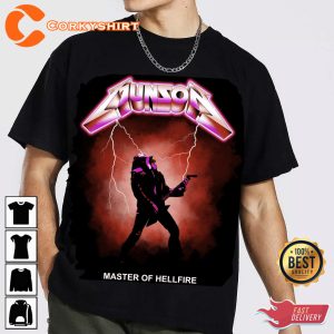 Epic Tribute Stranger Metal Eddie Munson Master of Hellfire T-Shirt