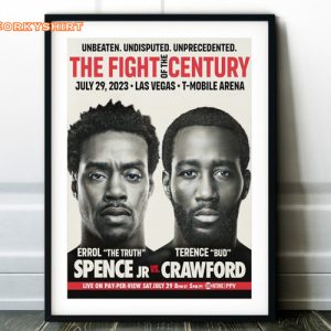Errol Spence Jr vs Terence Crawford Fight Poster 2023