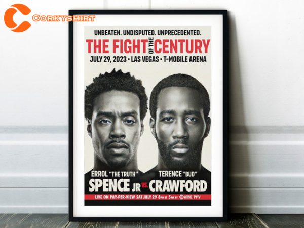 Errol Spence Jr vs Terence Crawford Fight Poster 2023