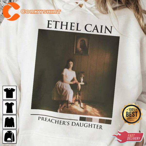 Ethel Cain Album Music Preachers Daughter Inspired Bootleg T-Shirt