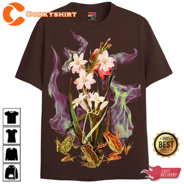 FROG FLOWER FLAME T-SHIRT