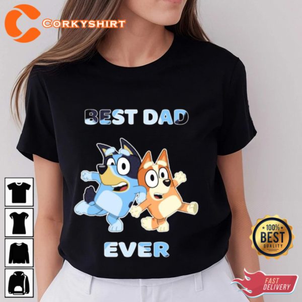 Family Matching Bluey Dad T-Shirt