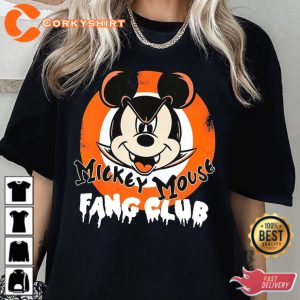 Fang Club Disney Mickey Mouse Halloween Shirt
