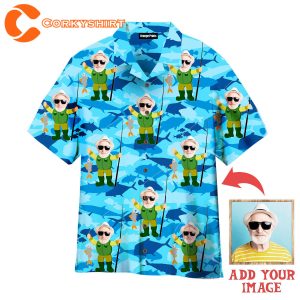 Fathers Day Fishing Dad Fisherman Summer Vacation  Hawaiian Shirt