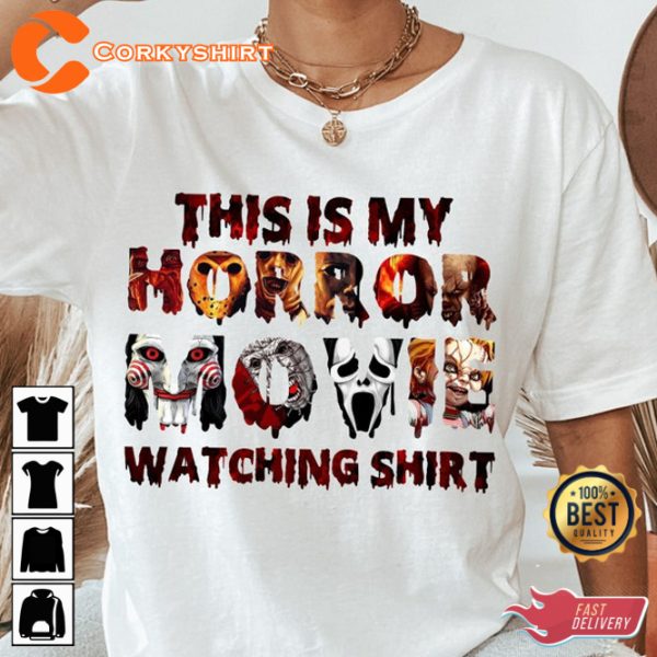 Film Fanatic Enthusiast This Is My Horror Movie Watching T-Shirt