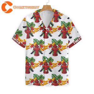 Firefighter Tropical Banana Pattern Custom Hawaiian Shirt