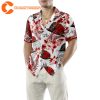 First In Last Out Seamless Pattern Firefighter Red Custom Hawaiian Shirt