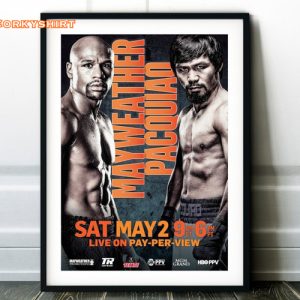 Floyd Mayweather vs Manny Pacquiao Fight Boxing Poster