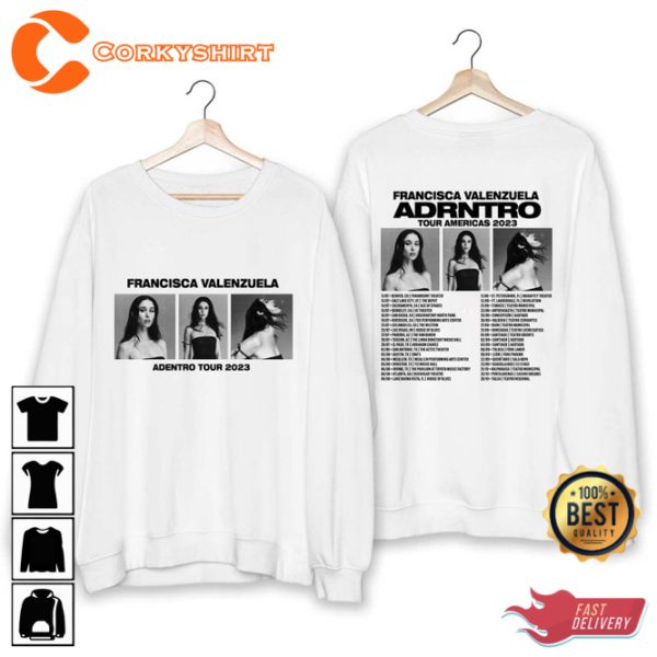 Francisca Valenzuela Adentro Tour America 2023 Concert T-Shirt