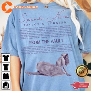 From The Vault Speak Now Tracklist Swiftie Eras Taylors Version T-Shirt