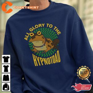 Funky Hypnotoad Vibes Psychedelic Frog Graphic T-Shirt