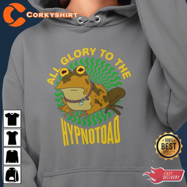 Funky Hypnotoad Vibes Psychedelic Frog Graphic T-Shirt