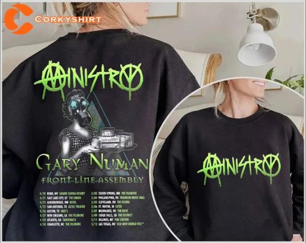 Gary Numan Ministry Band Touring In Spring 2023 T-Shirt