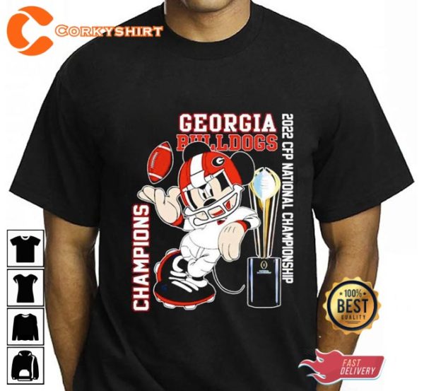 Georgia Bulldogs National Championship Mickey Mouse T-Shirt