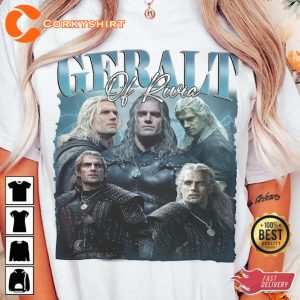 Geralt Of Rivia Witcher Medallion Vintage Henry Cavill T-Shirt