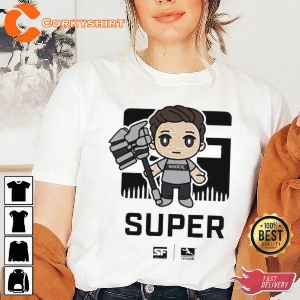 Gift For Fan San Francisco Shock Super Chibi Player T-Shirt