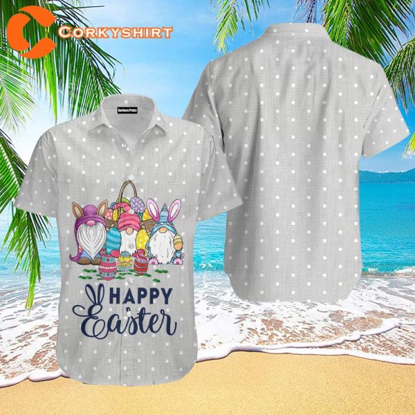 Gnomes Happy Easter Hawaiian Shirt For Men Women