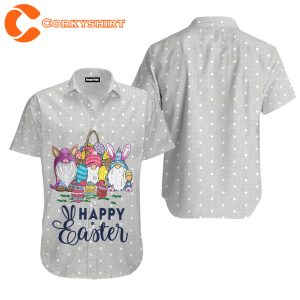 Gnomes Happy Easter Hawaiian Shirt For Men Women