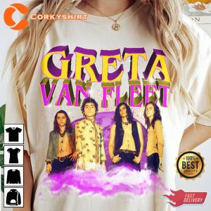 Greta Van Fleet Meeting the Master 90s Vintage Inspired T-Shirt