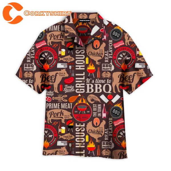 Grill And Barbecue National Bbq Day Hawaiian Shirts