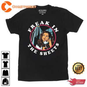 HALLOWEEN FREAK IN THE SHEETS VINTAGE T-SHIRT