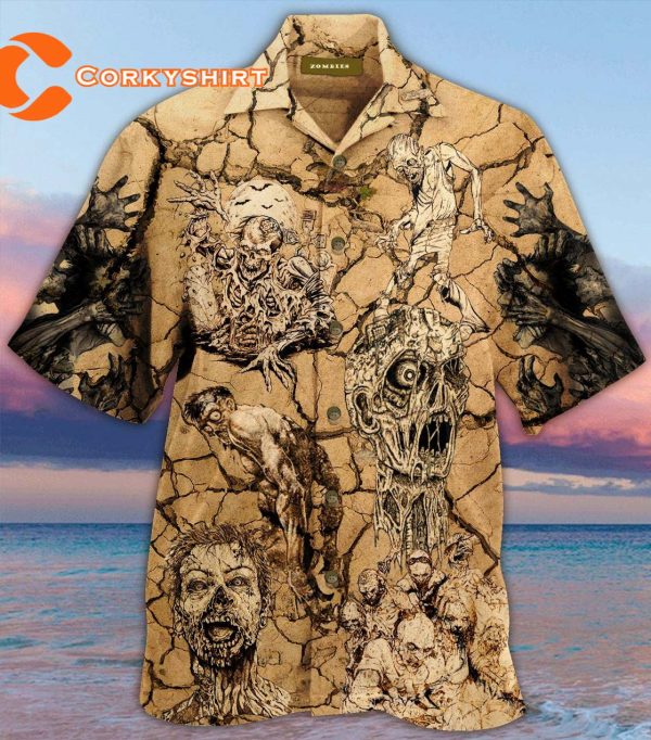 Halloween Amazing Zombies Hawaiian Shirt