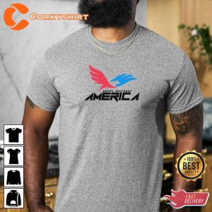 Happy Birthday America Independence Day American Eagle Unisex T-Shirt