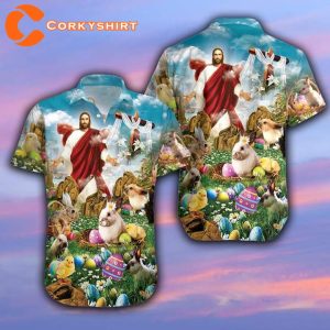 Happy Easter Jesus Is Risen Aloha Hawaiian Shirts