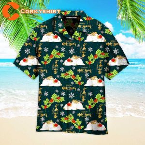 Happy Hoglidays Merry Pigmas Christmas Pattern Aloha Hawaiian Shirts