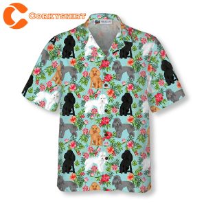 Hawaiian Poodle Shirt For Men Blud Hawaiian Shirt