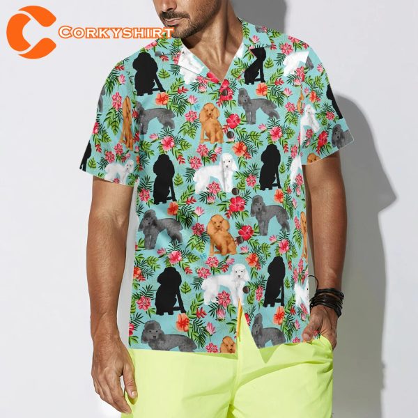 Hawaiian Poodle Shirt For Men Blud Hawaiian Shirt