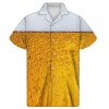 Hawaiian Shirt 3d Print Bier Korte Mouwen Cubaanse Overhemd Strand Dragen Shirt