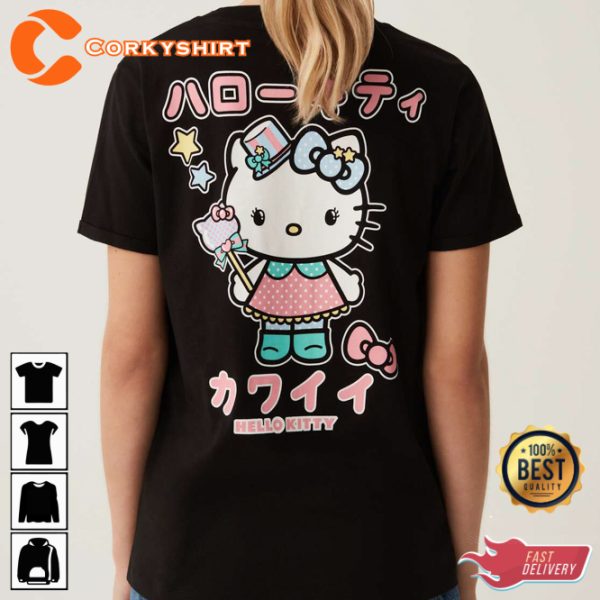 Hello Kitty Nero Cute Japanese Style T-Shirt