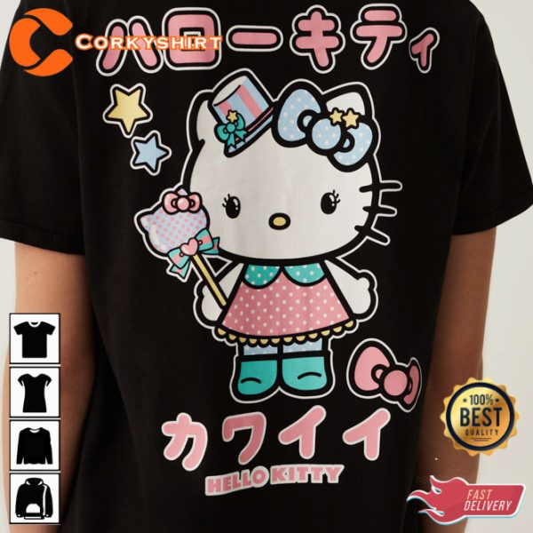 Hello Kitty Nero Cute Japanese Style T-Shirt