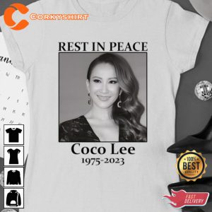 Hong Kong singer Coco Lee RIP Rest in Peace Memorial T-Shirt