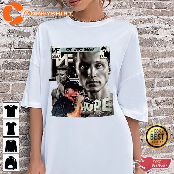 Hope Tour 2023 Rapper NF Fan Concert T-Shirt