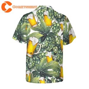 Hops And Craft Beer Hawaiian Shirt