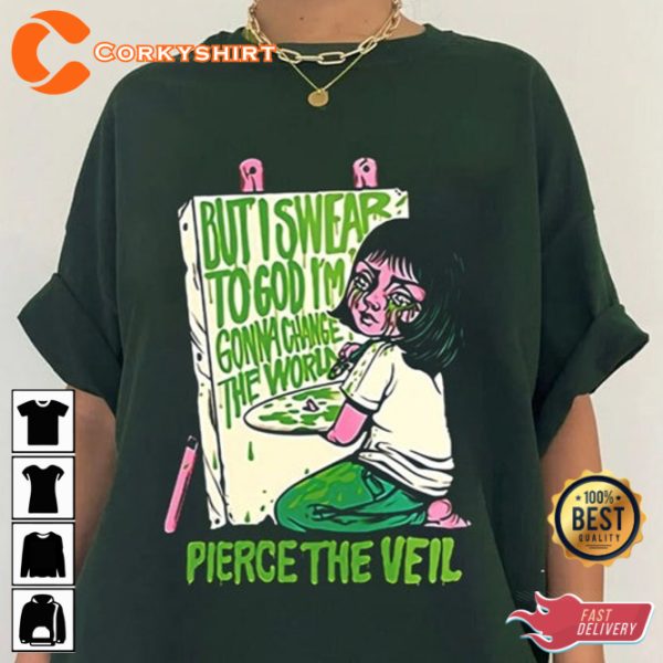 I Swear To God World Changer Pierce The Veil Graphic T-Shirt