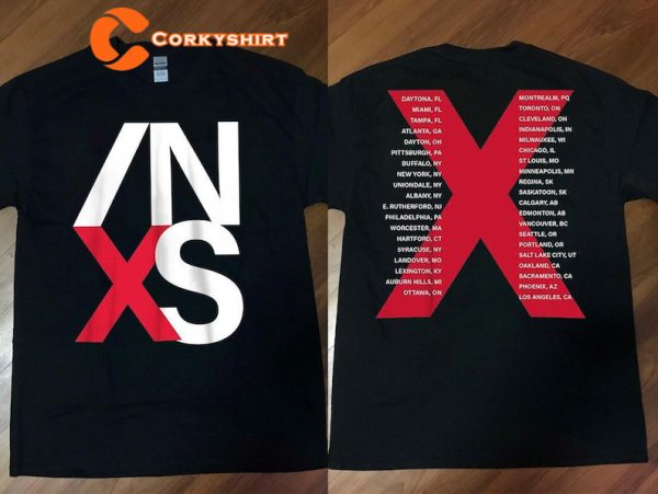 INXS X Factor Tour 1991 Rock Band Concert T-Shirt